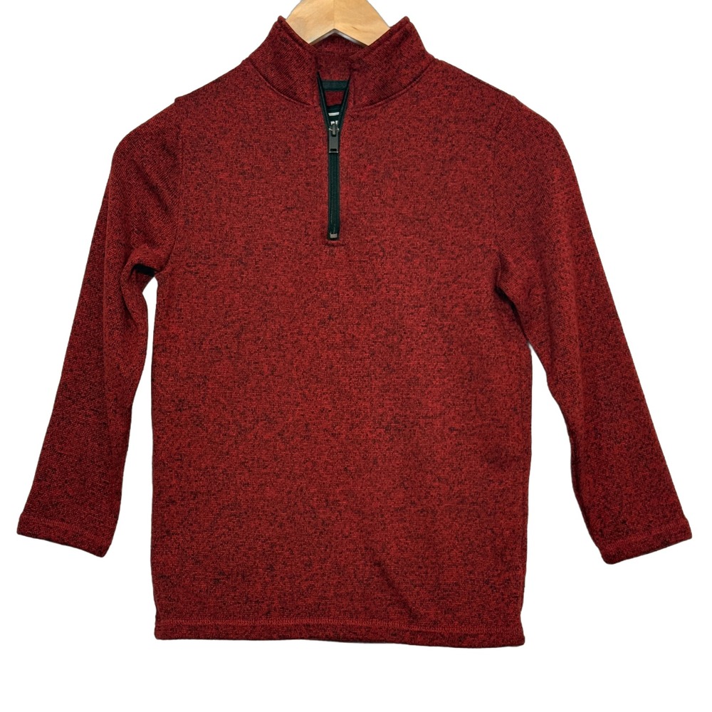 Urban Pipeline Boys Small Burgundy Heather Quarter Zip Pullover